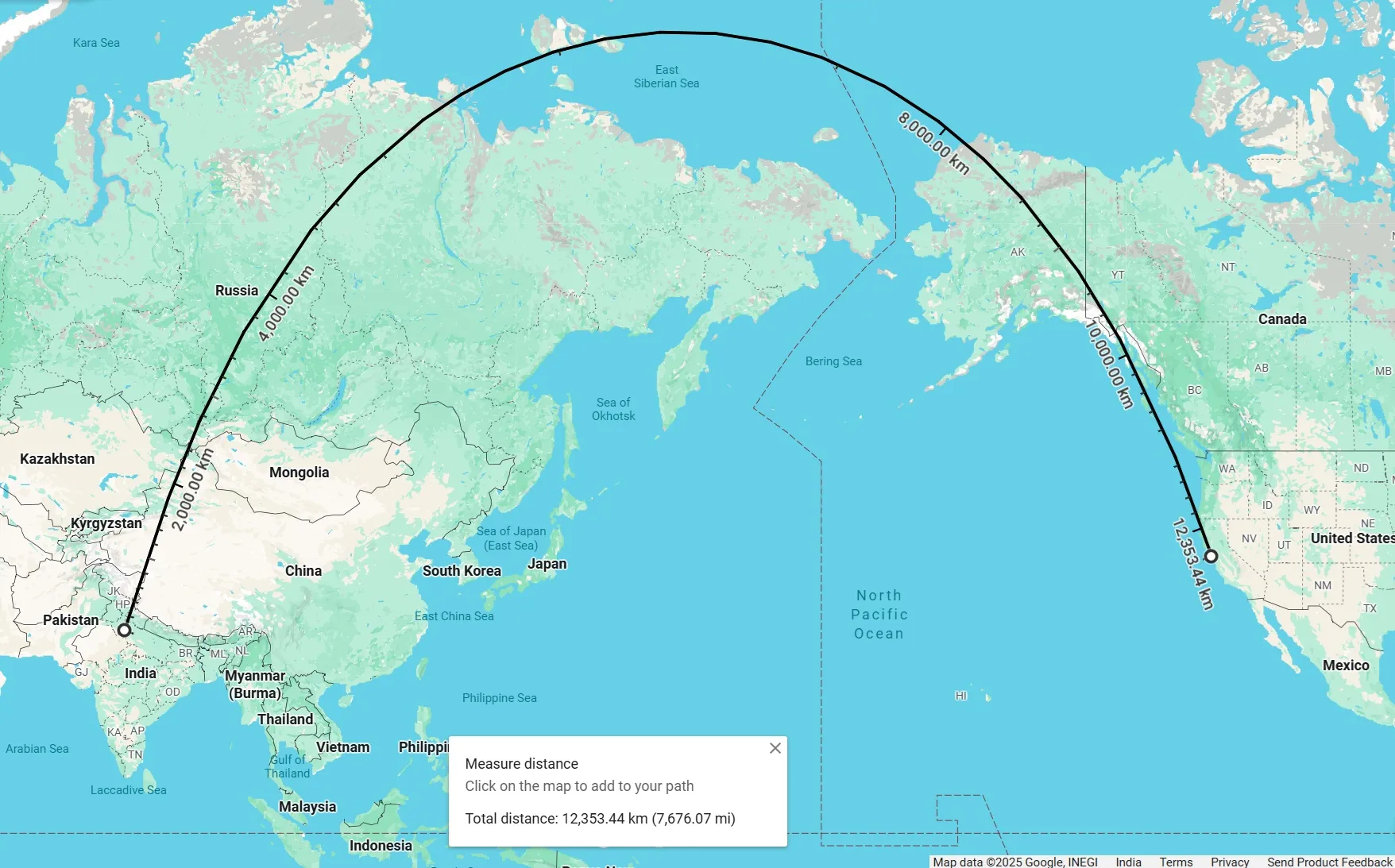 Shortest Path on Map